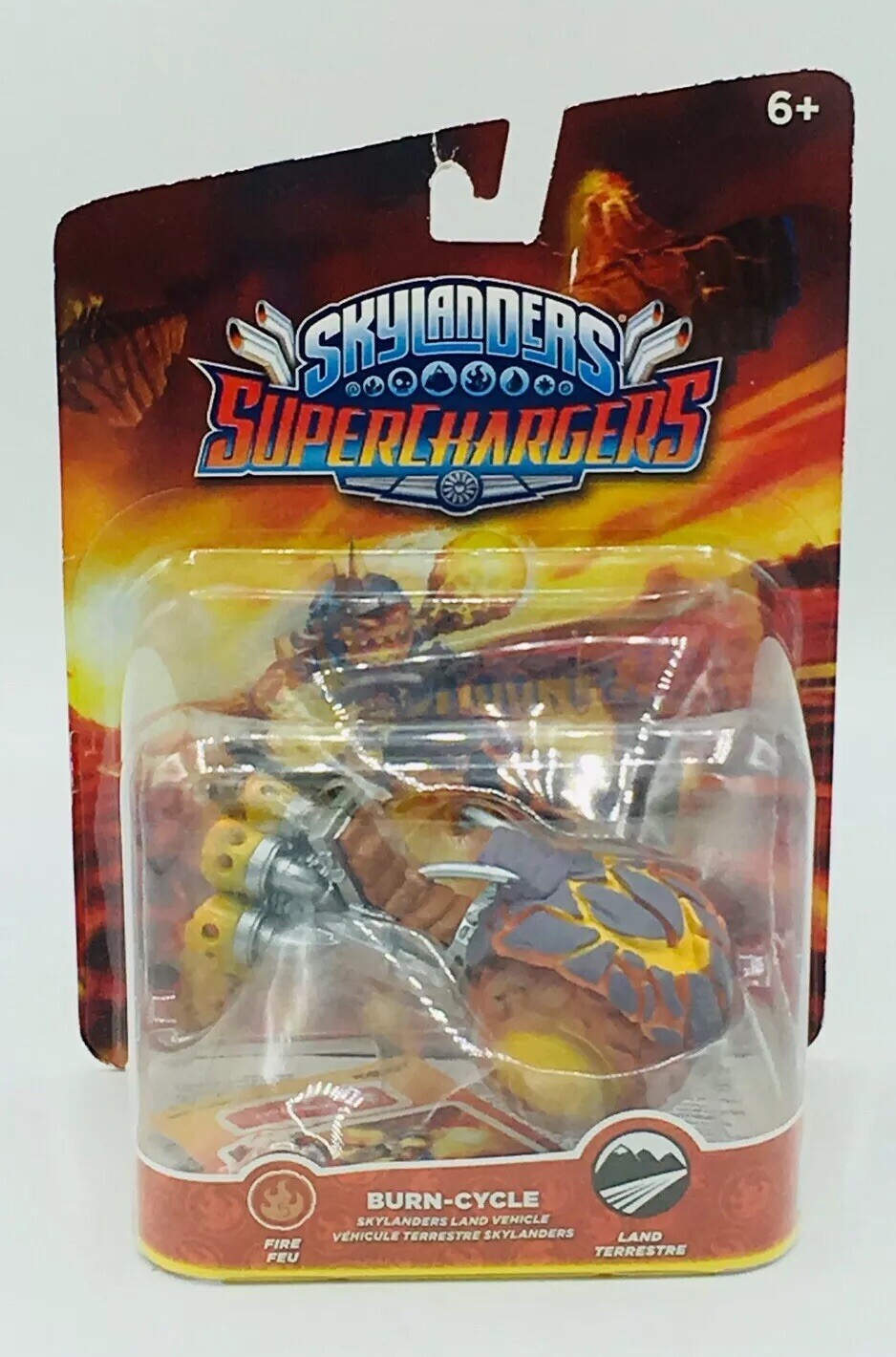 SKYLANDERS SUPERCHARGERS BURN-CYCLE FIRE LAND VEHICLE TOY NEW