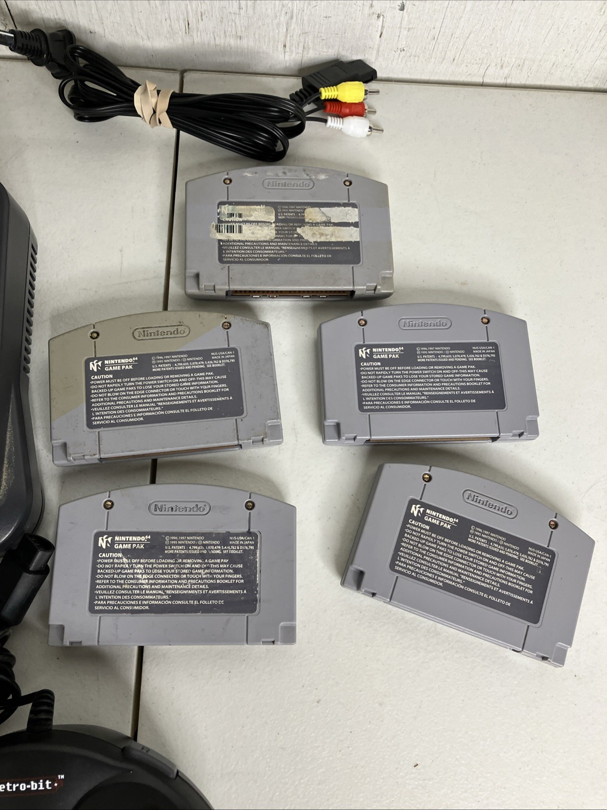 Nintendo 64 N64 Console Bundle 2 Controllers 5 Games Harvest Moon Pokemon Snap