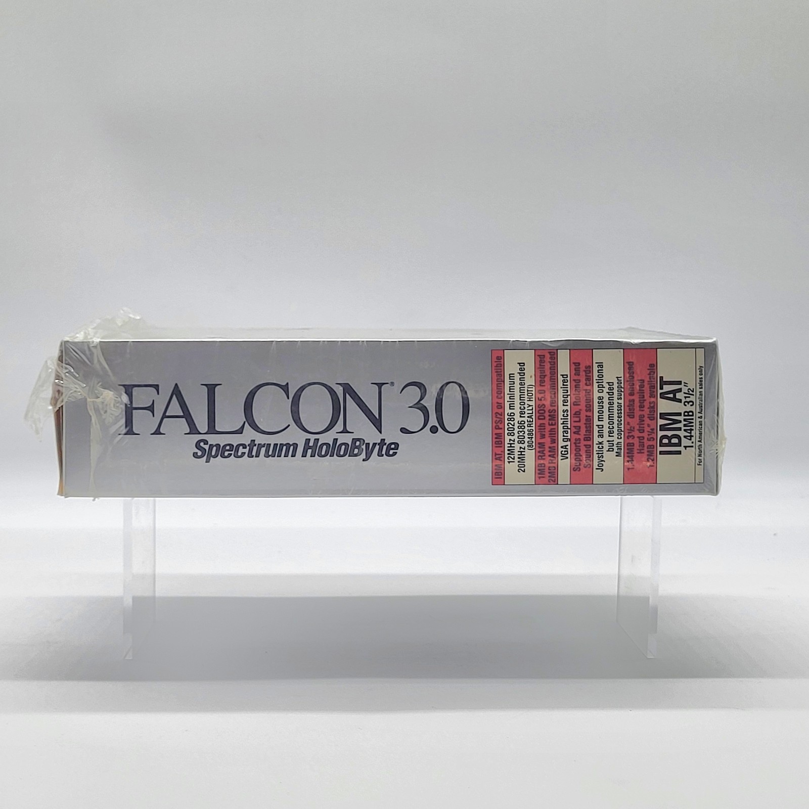 Falcon 3.0 IBM PC Box Manual Maps Docs No Disks Spectrum Holobyte
