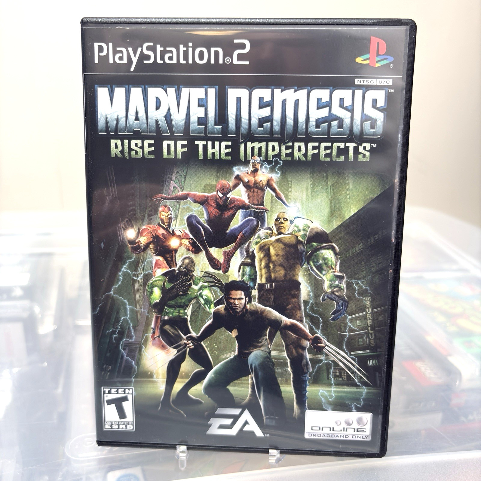 Marvel Nemesis Rise of the Imperfects Playstation 2 PS2 Complete CIB Tested