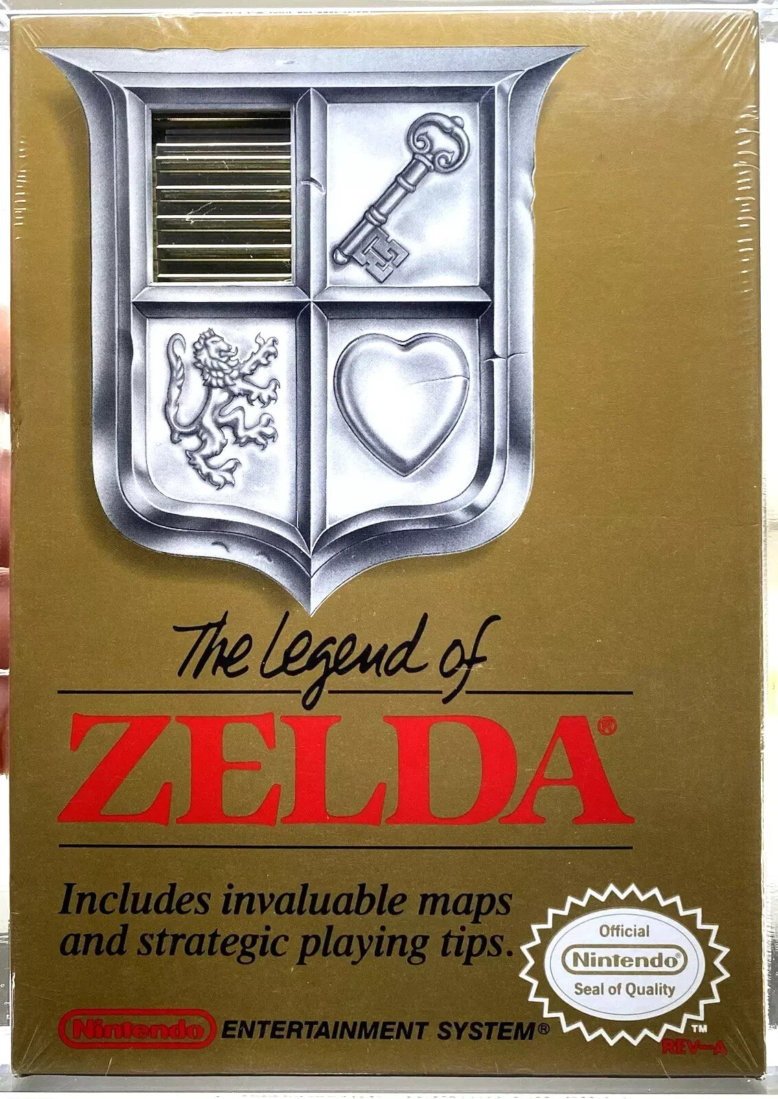 The Legend of Zelda New Nintendo NES 1987 Sealed WATA 8.5 A H-Seam Oval Seal
