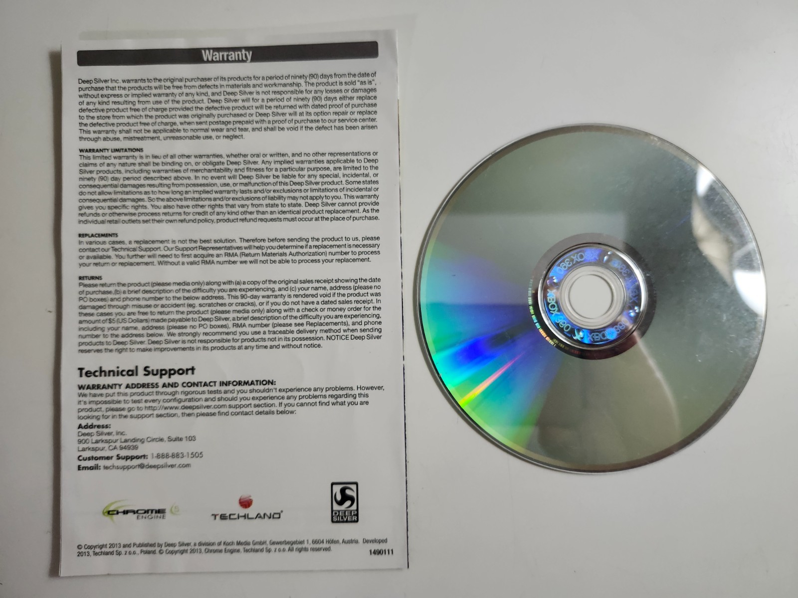 Dead Island: Riptide (Xbox 360, 2013) Tested Works, NO BOX