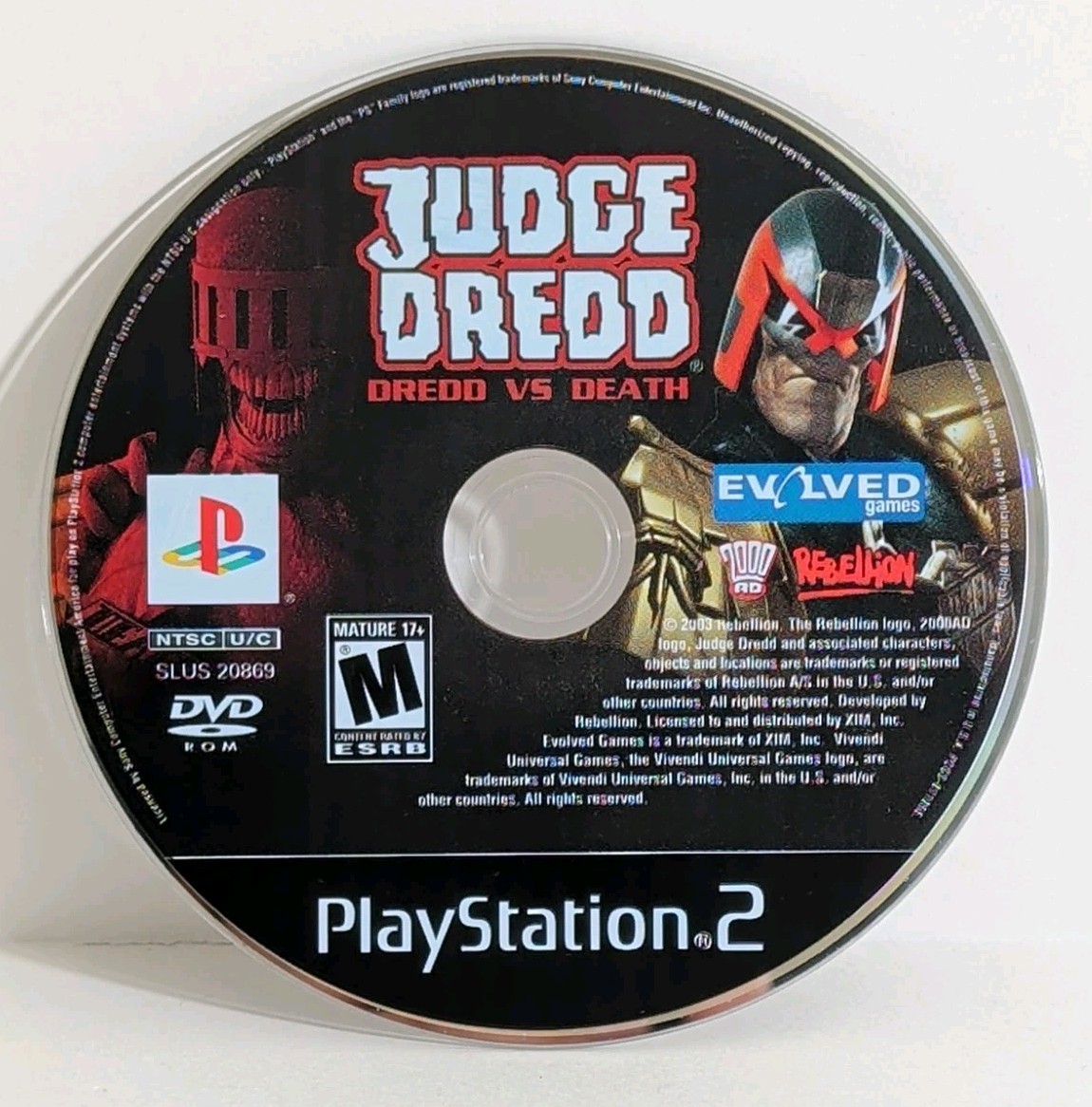 Judge Dredd: Dredd vs Death (PS2, 2005) CIB With Reg Card, Sony PlayStation 2