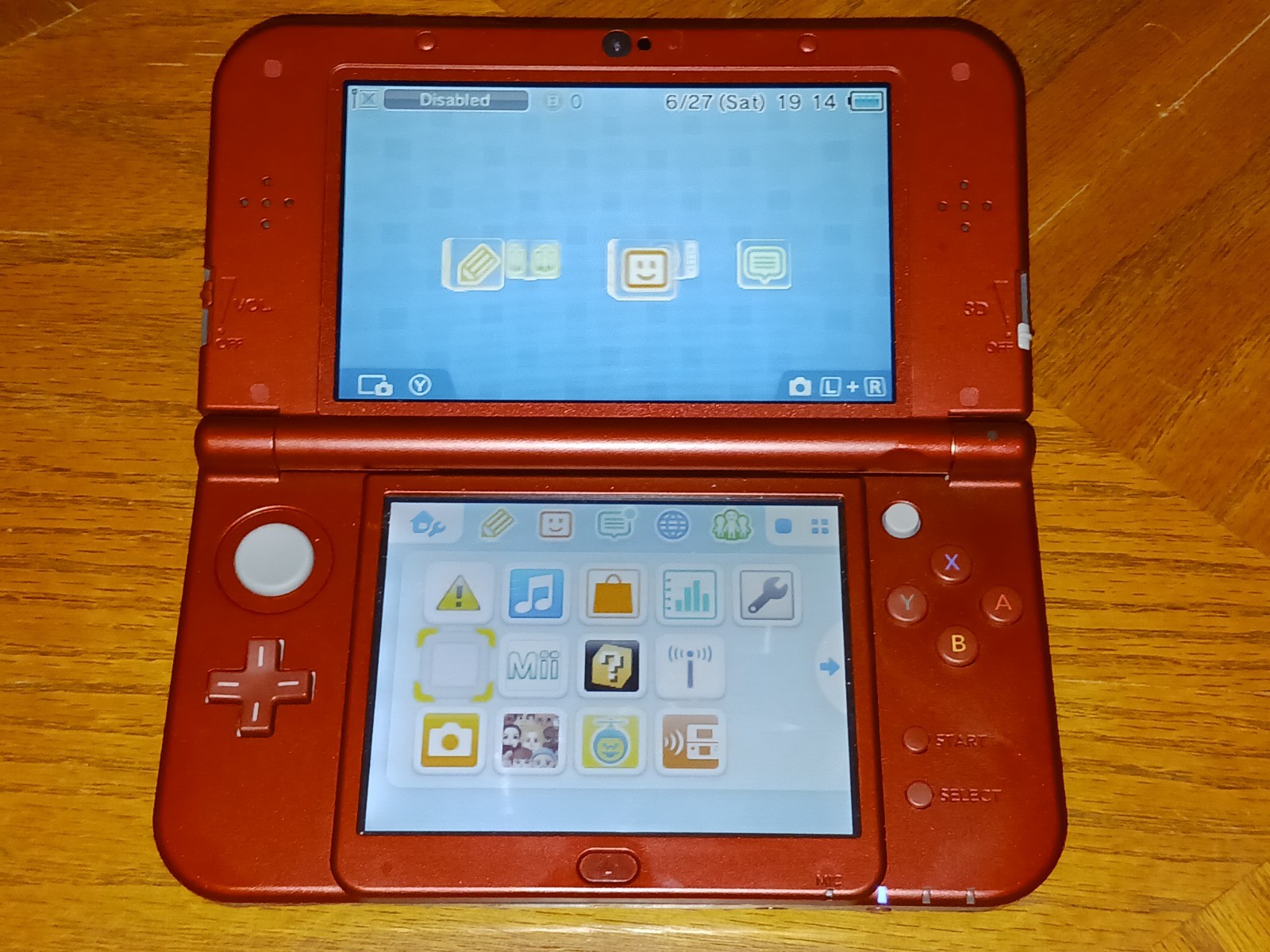 New Nintendo 3DS XL Red RED-001 Console w/ 4 Games TESTED & WORKS