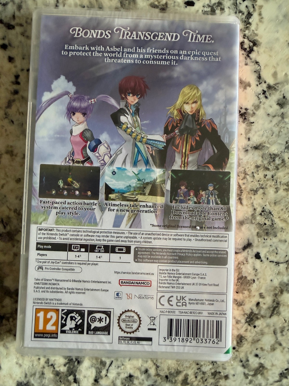 Tales of Graces f Remastered Nintendo Switch Brand New Factory Sealed