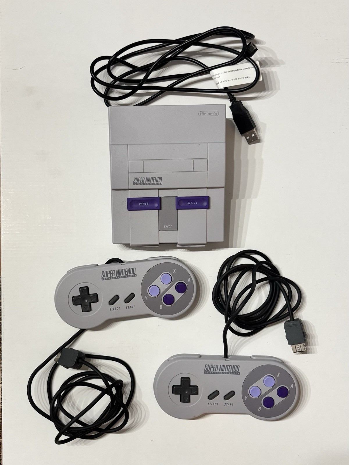 Nintendo Super Nintendo Classic Edition Console w/ Games, 2 Controllers, Box