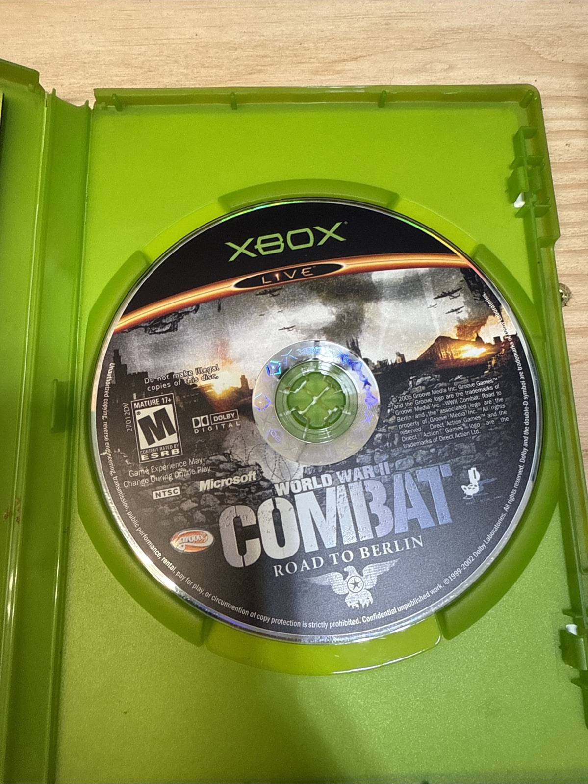 World War II Combat: Road to Berlin (Microsoft Xbox, 2006) CIB Verified Working