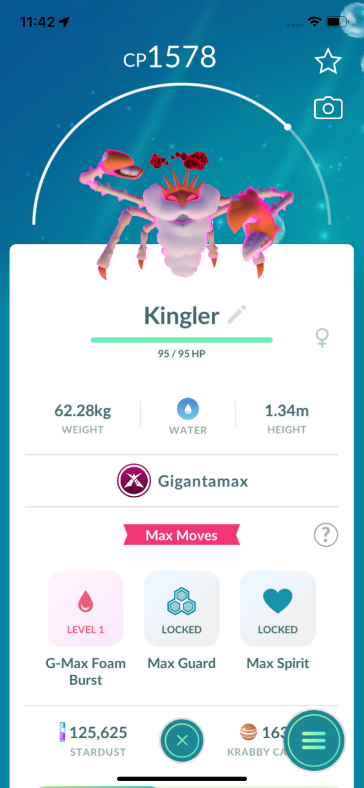 Kingler Gigantamax Trade! Registered or Unregistered ! 30 Days Friendship !