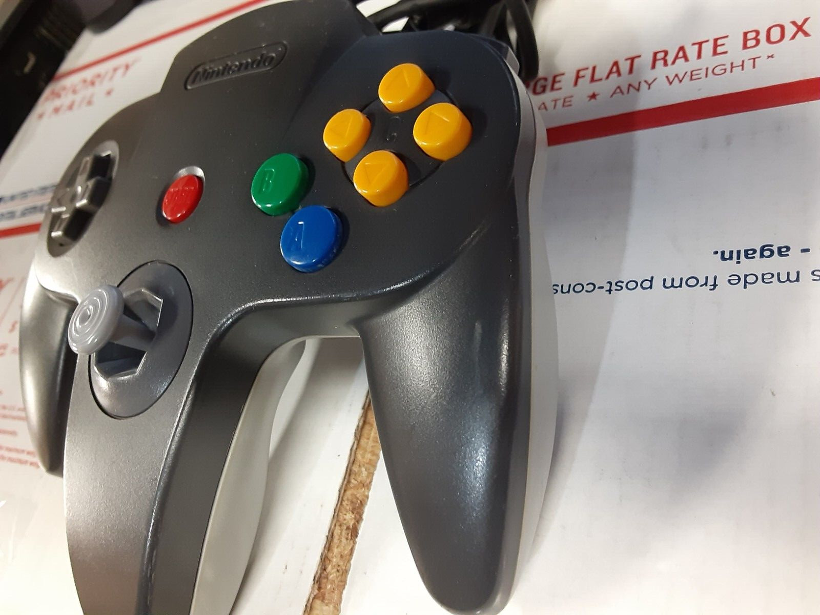 Nintendo 64 N64 Authentic Oem Black Grey Controller Cleaned Tested Tight Sticks