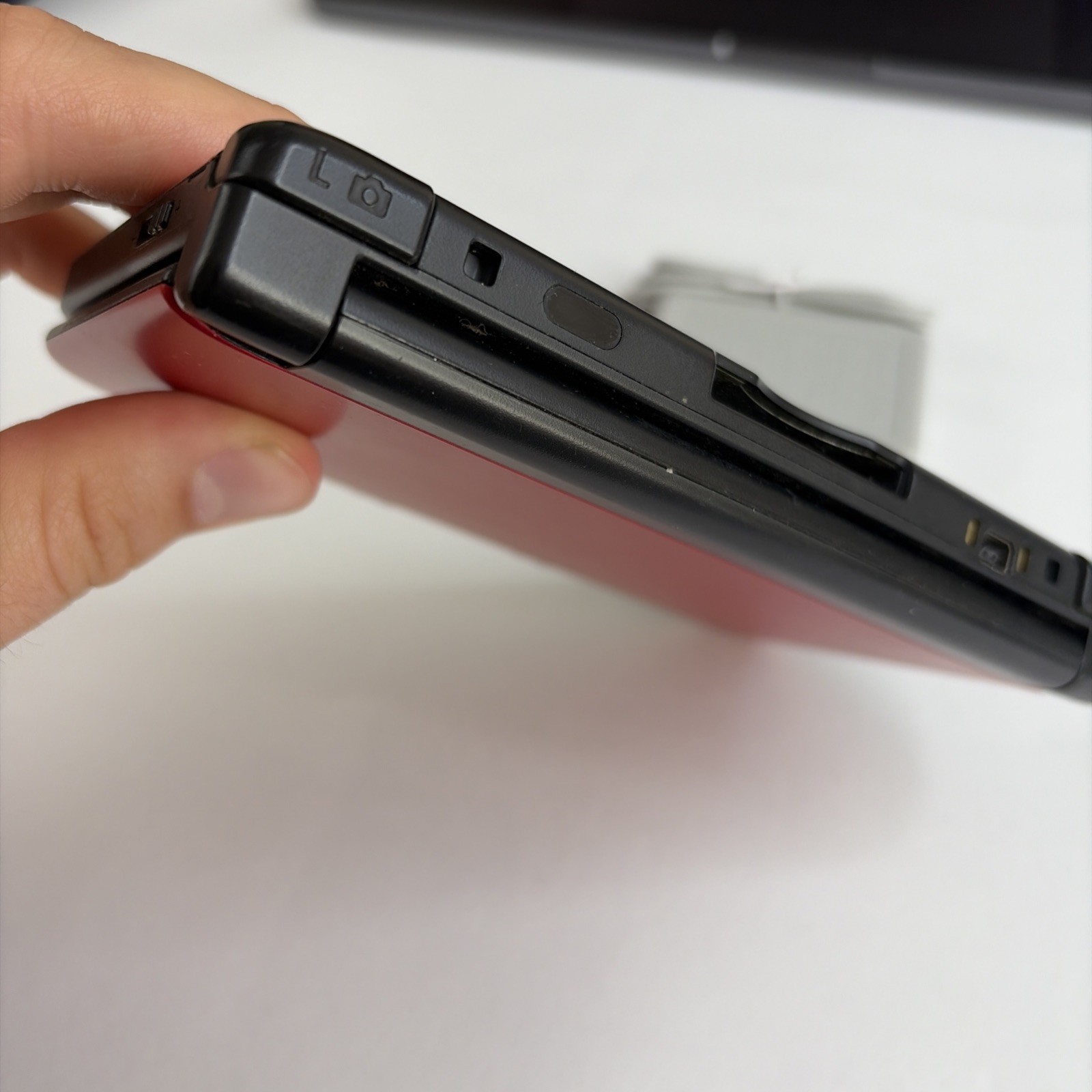 Nintendo 3DS XL LL SPR-001 JPN Red/Black Console With Charging Cable