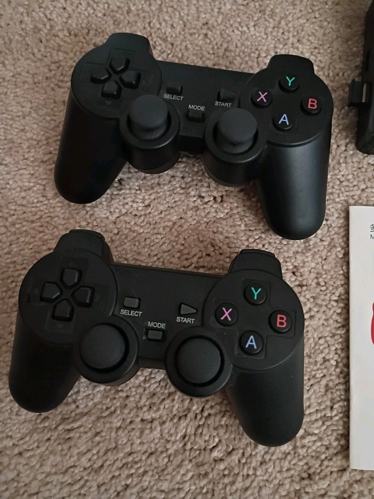 Gaming System Box With Controllers And 64 gb SD Card Corrupt See Description