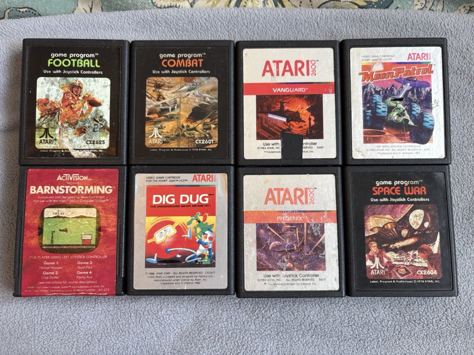 Atari 2600 Console Lot w/ Games, Joysticks, Paddles, Carrying Case Dig Dug