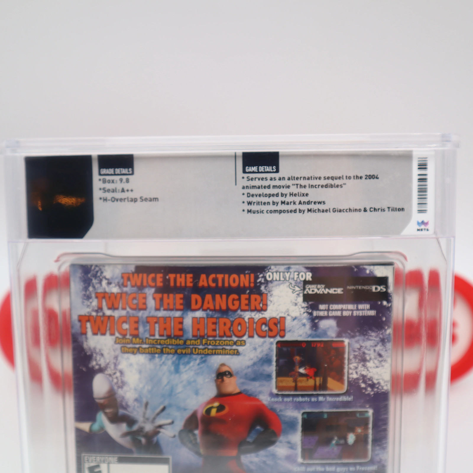 Game Boy GBA THE INCREDIBLES RISE OF THE UNDERMINER – WATA GRADED 9.8 A++ Sealed
