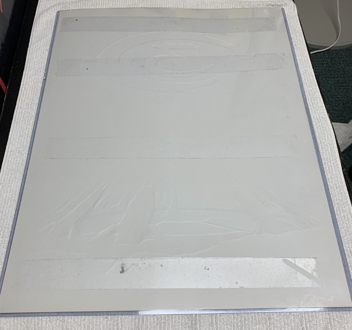 Halo 3 Rare Embossed Promo Poster Xbox Condition Master Chief in Plastic Sleeve