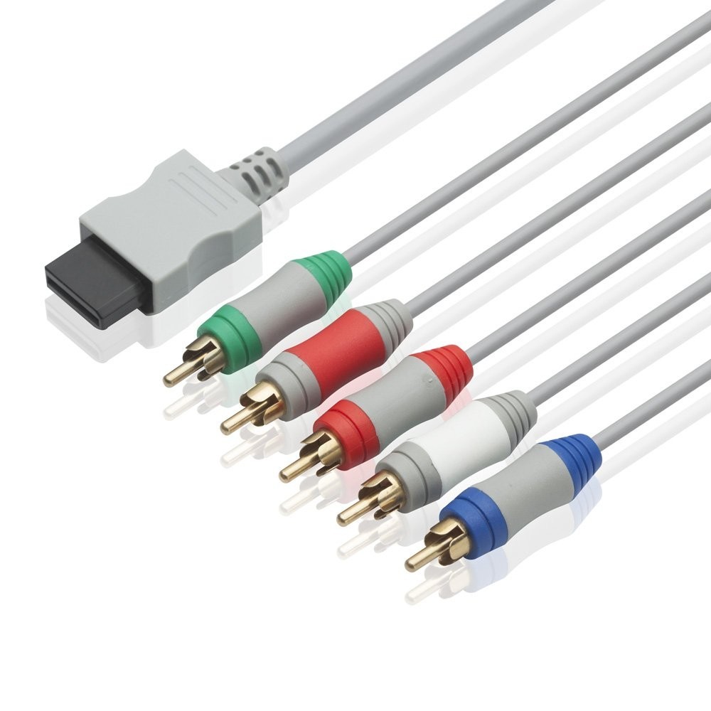 6 Feet Wii Component AV Cable for HDTV/EDTV 5 RCA Video & Audio