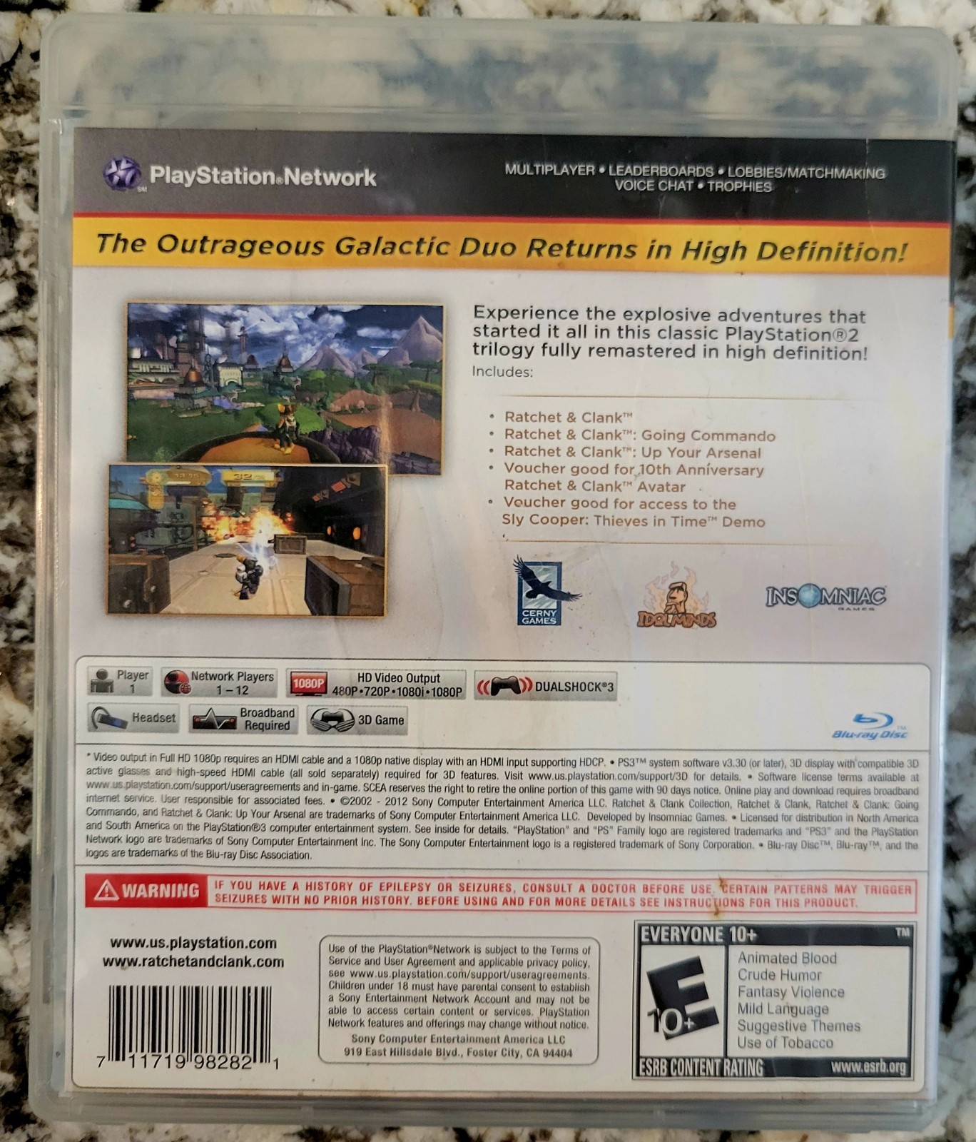 Ratchet & Clank Collection (Sony PlayStation 3 PS3) Tested & Working/FAST SHIPP