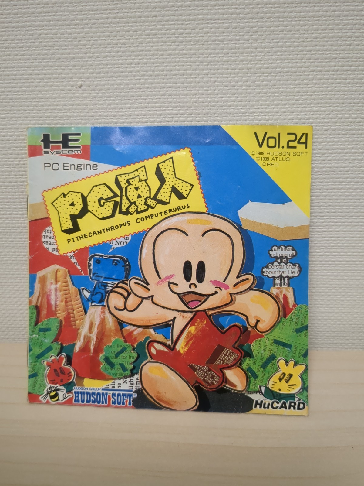 PC Genjin Hu Card Hudson NEC PC engine From Japan