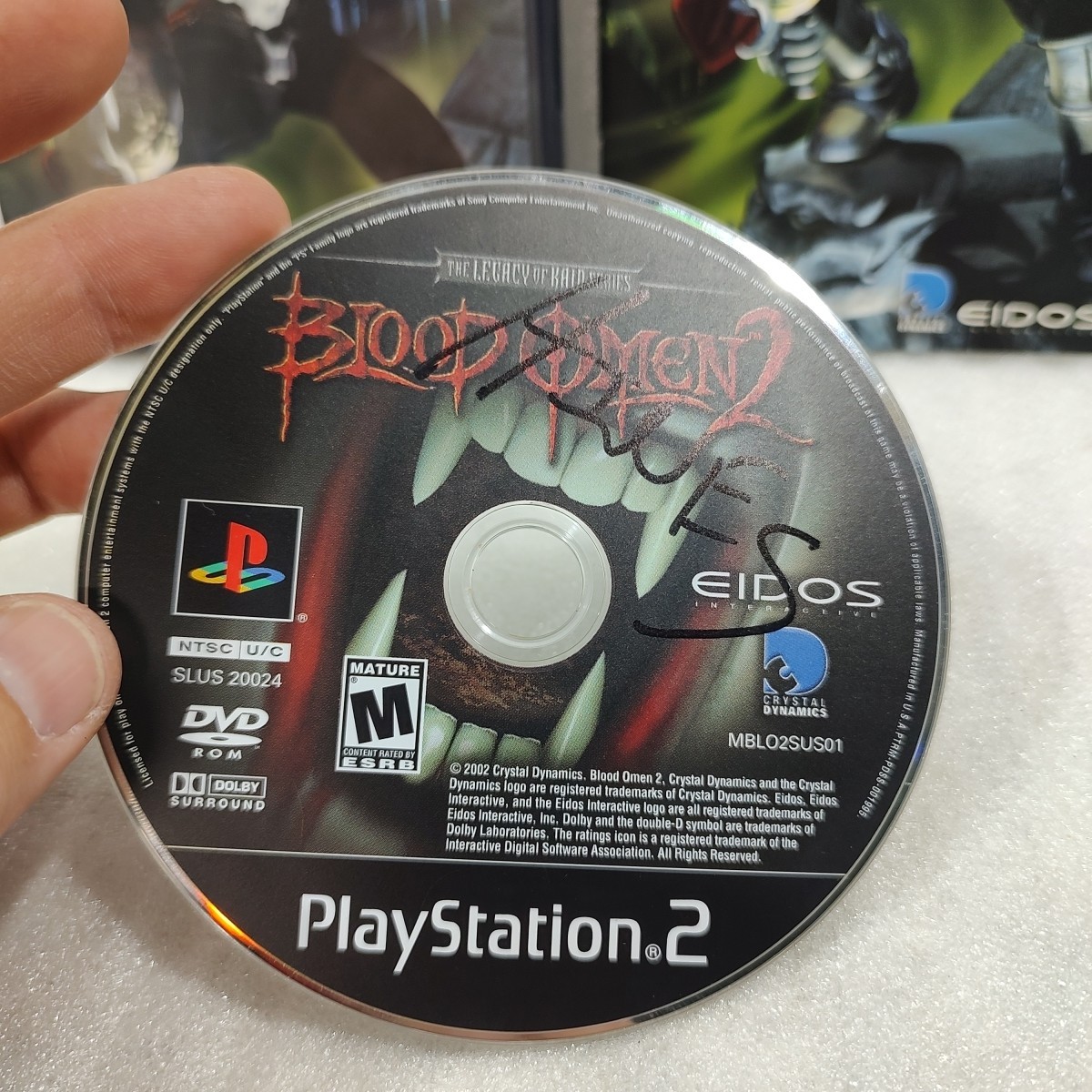 Blood Omen 2 – Sony PS2 – EIDOS- CIB W/ Manual Money Back Play Guarantee