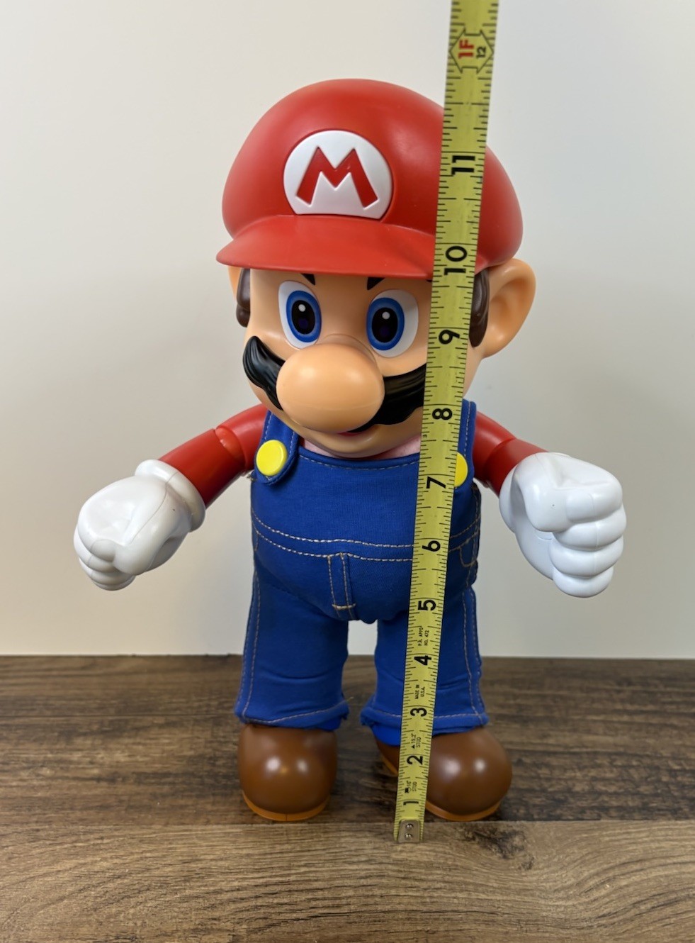 Mario Large 12” Poseable Talking Figure It’s A Me Mario Nintendo Jointed VIDEO