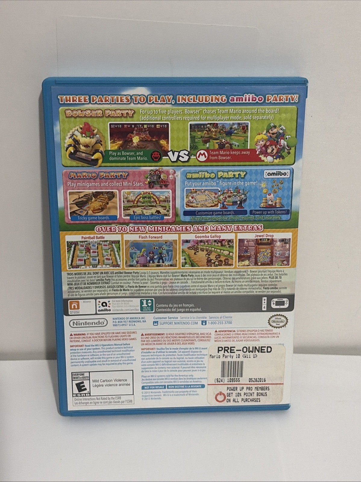 Mario Party 10 – Nintendo Wii U (2015) Mint Disc
