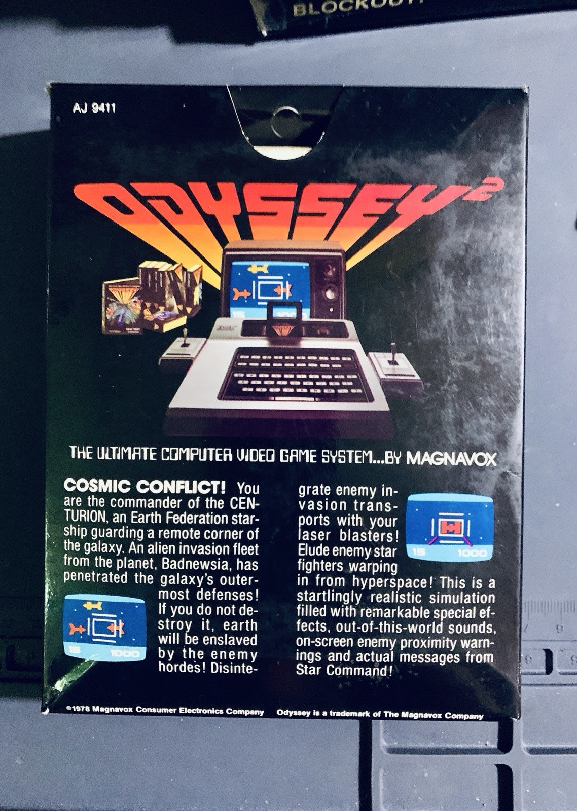 Magnavox Odyssey 2 Cosmic Conflict 1978 CIB TESTED