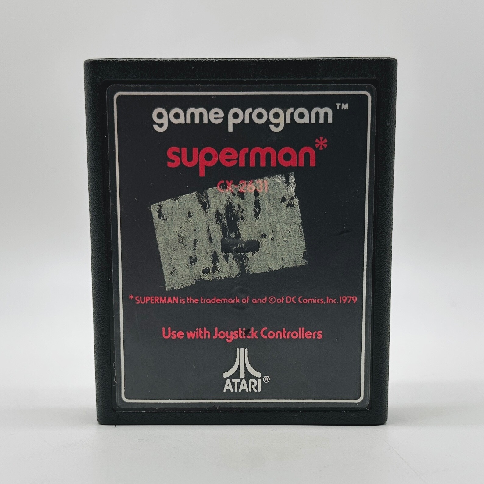 Superman Atari 2600 Video Game Cartridge 1979 Original Art DC Comics CX-2631