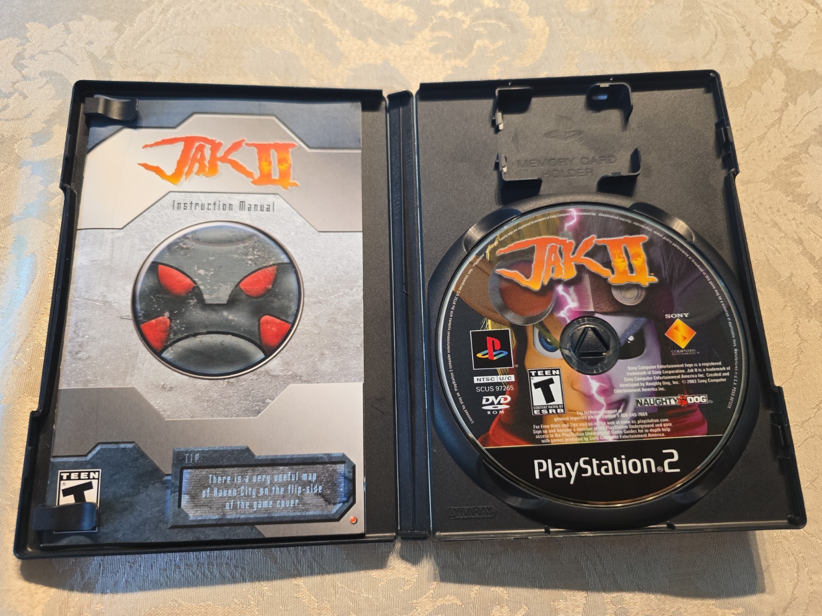 Jak II Greatest Hits, Black Label Disc (PS2) CIB, Tested, Minty Disc