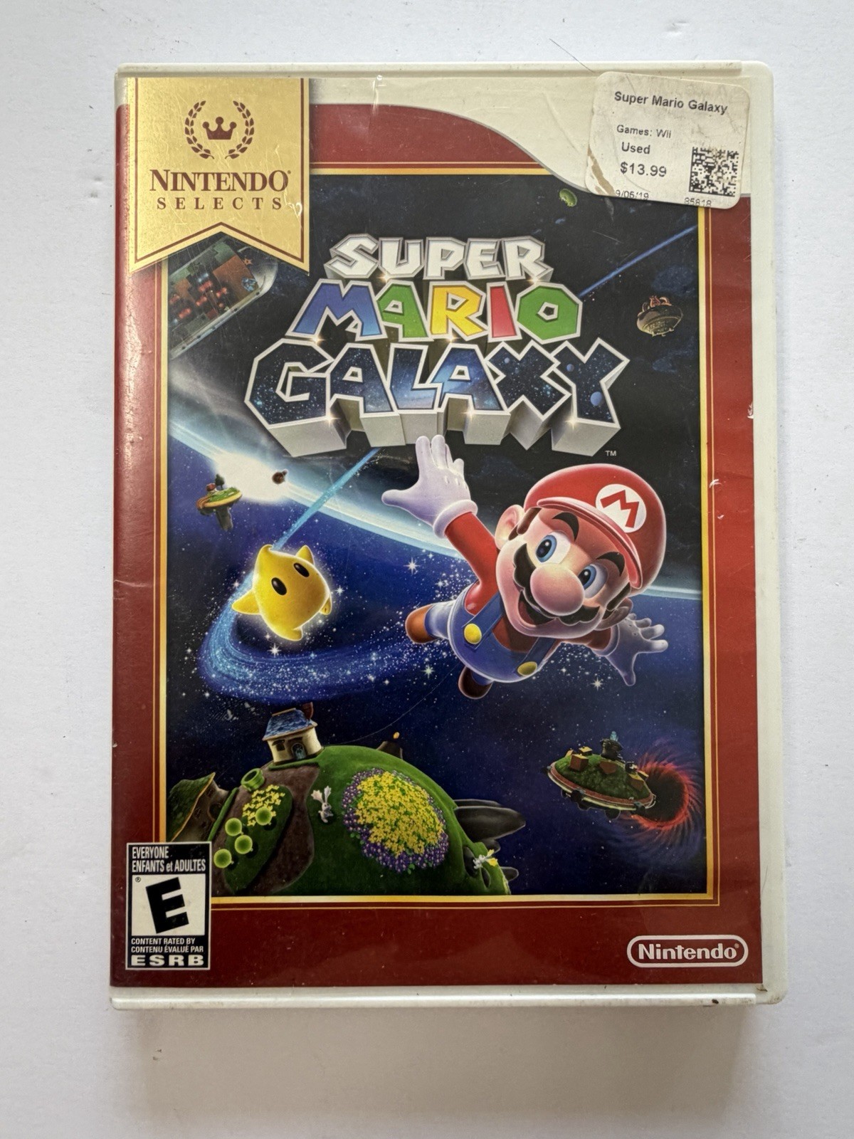 Super Mario Galaxy Nintendo Wii Complete W/ Manual, Case, WORKING FREE SHIPPING