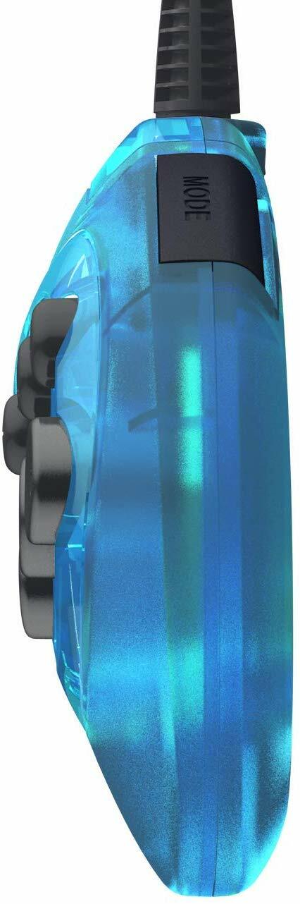 Retro-Bit Official Sega Genesis Controller 6-Button Arcade Pad – Clear Blue