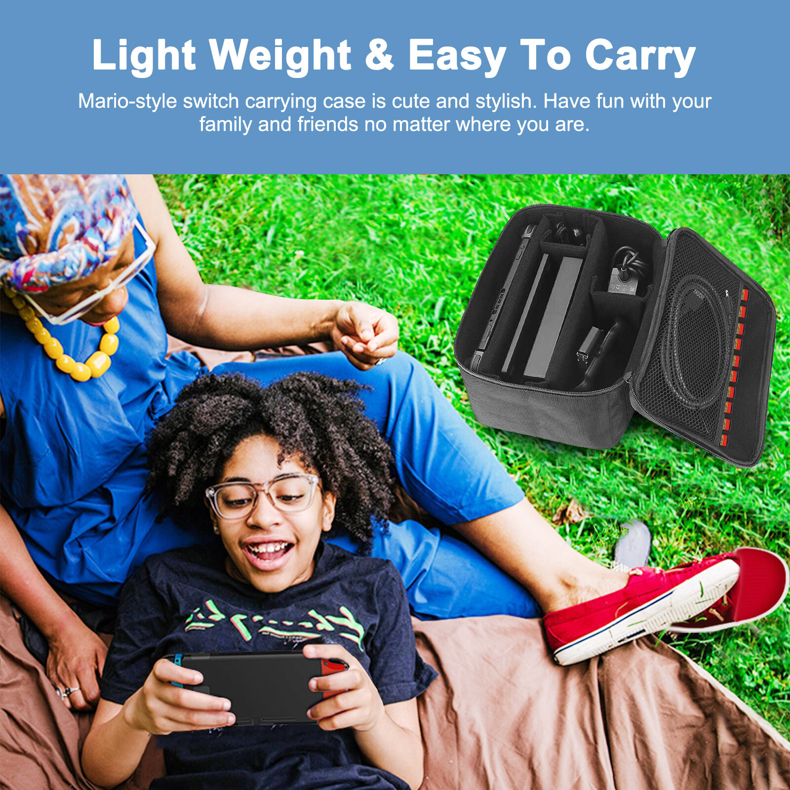 Multifunctional Travel Carrying Case Bag for Nintendo Switch Console Accessories