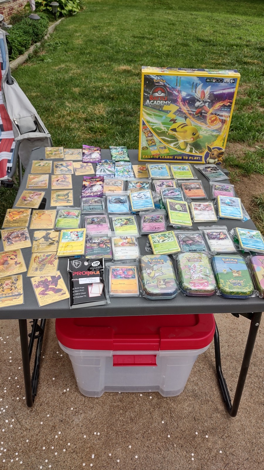 Pokemon collection – game, tins, fan made, Japanese decks, 540 cards