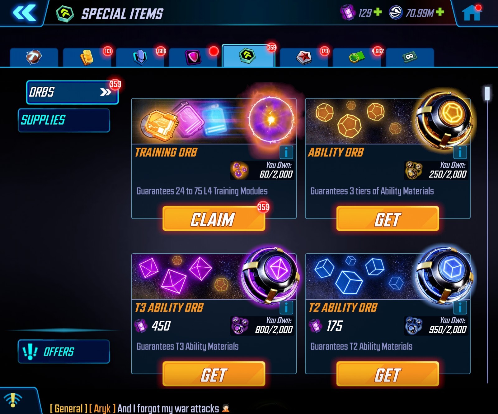 MARVEL STRIKE FORCE ACCOUNT – 292 Million Total Power, 9 Million Best Team