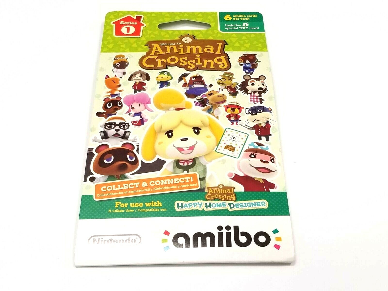 U.S NA Amiibo Animal Crossing Cards Vol. 1 ( 1 Pack of 6 Cards) **SERIES 1**