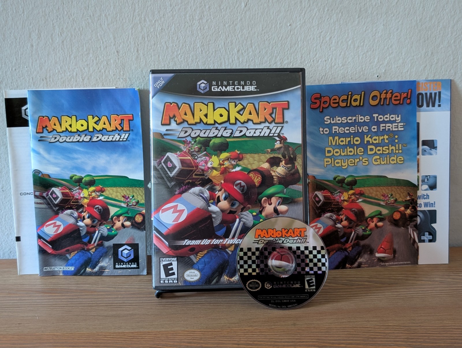 Mario Kart Double Dash Black Label Nintendo GameCube 2003, Complete in Box