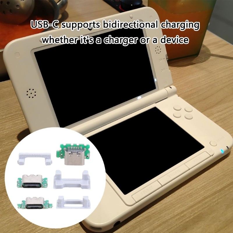 USB C Charging Port For 3DS/3DS XL Gaming Device Offer Enhances Power Delivery