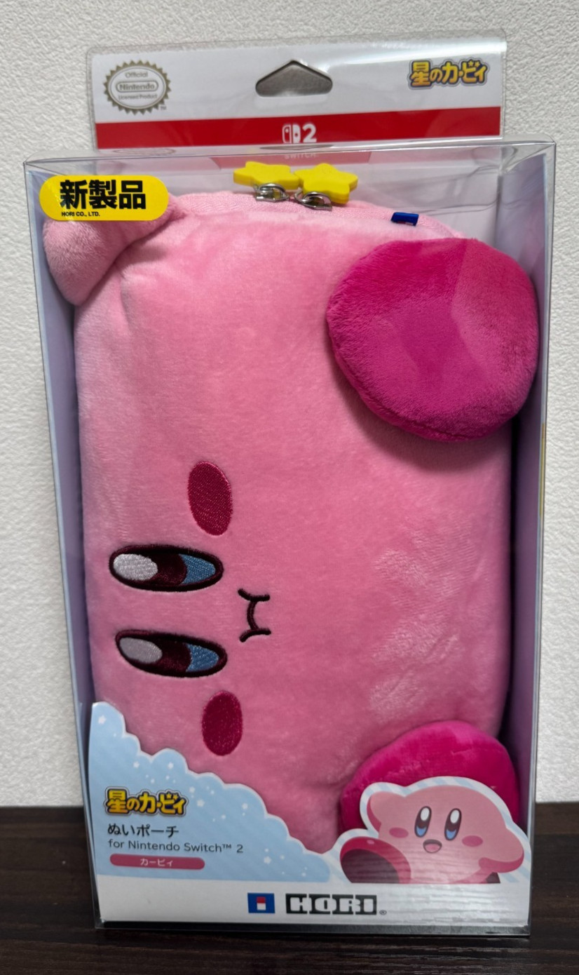 Kirby Plush Pouch HORI for Nintendo Switch 2 Official Licensed Japan NSX-121
