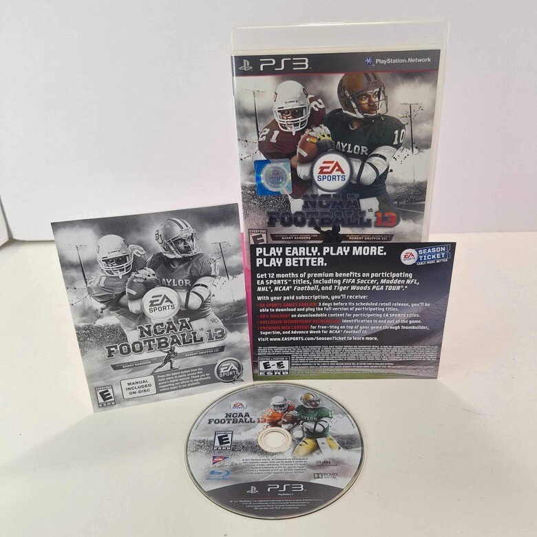 NCAA Football 13 (Sony PlayStation 3 PS3, 2012) CIB