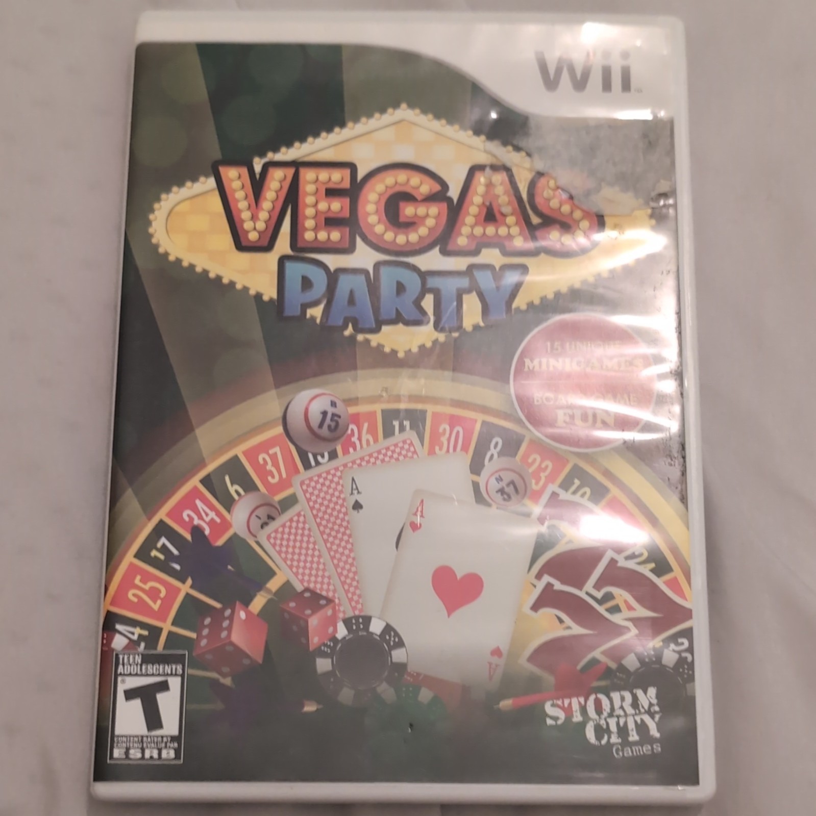 Storm City Games Vegas Party Nintendo Wii Game w/ Case & Manual 2009