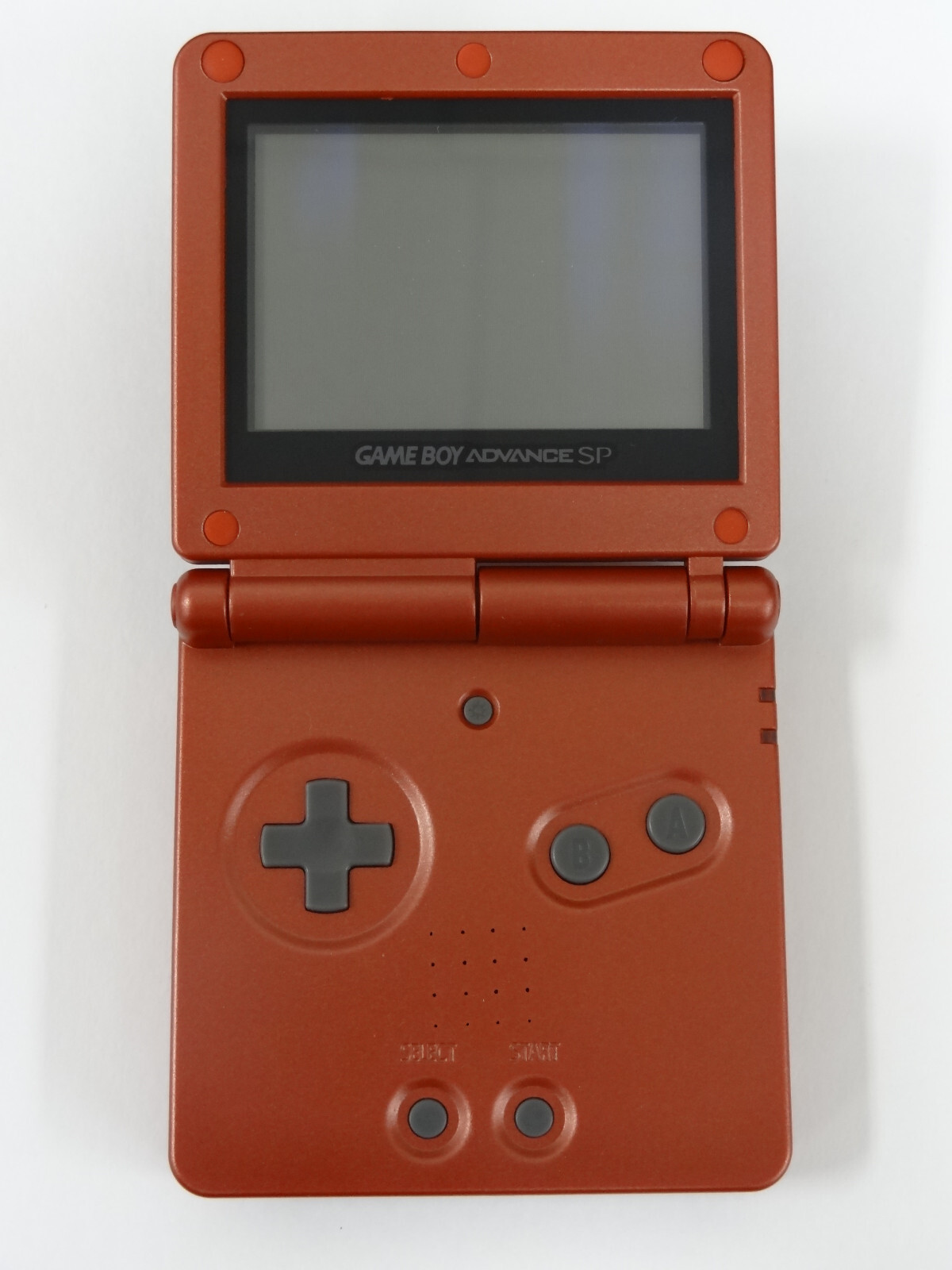 Flame Red Nintendo Game Boy Advance SP AGS-001 Includes Charger Tested/Working