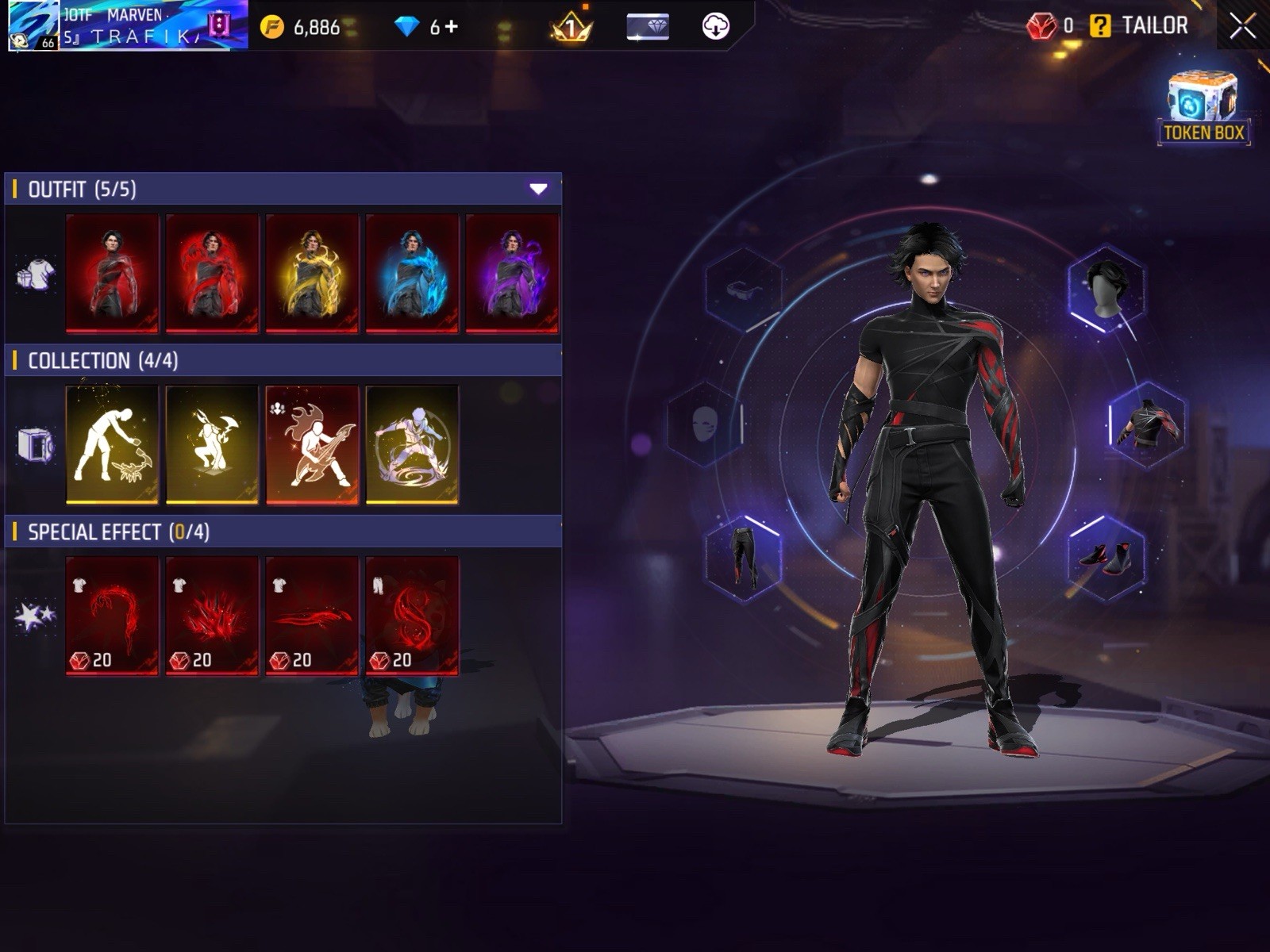 Free Fire Android In-Game Screenshots: Outfits/Skins, Weapon Gallery