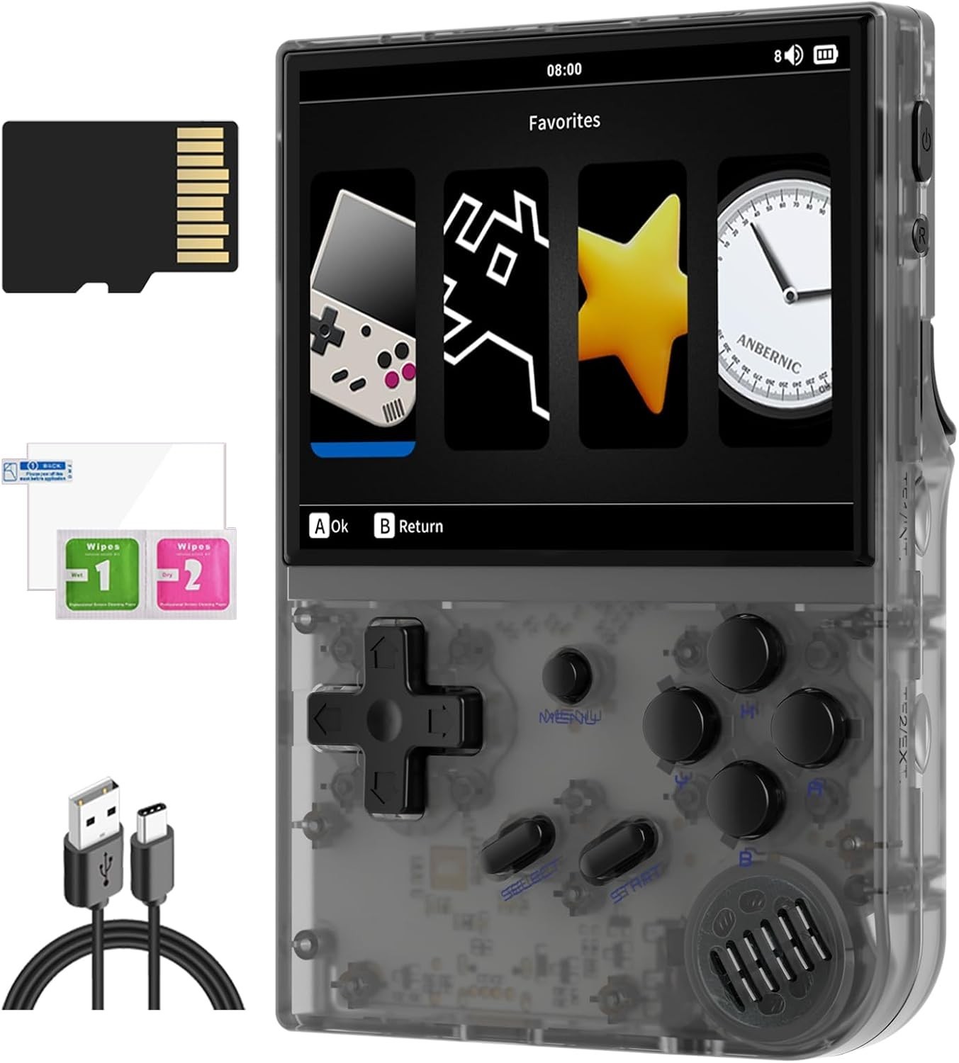 Anbernic RG35XX Retro Console: 3.5-Inch Screen, 5500 Games & Long Battery Life
