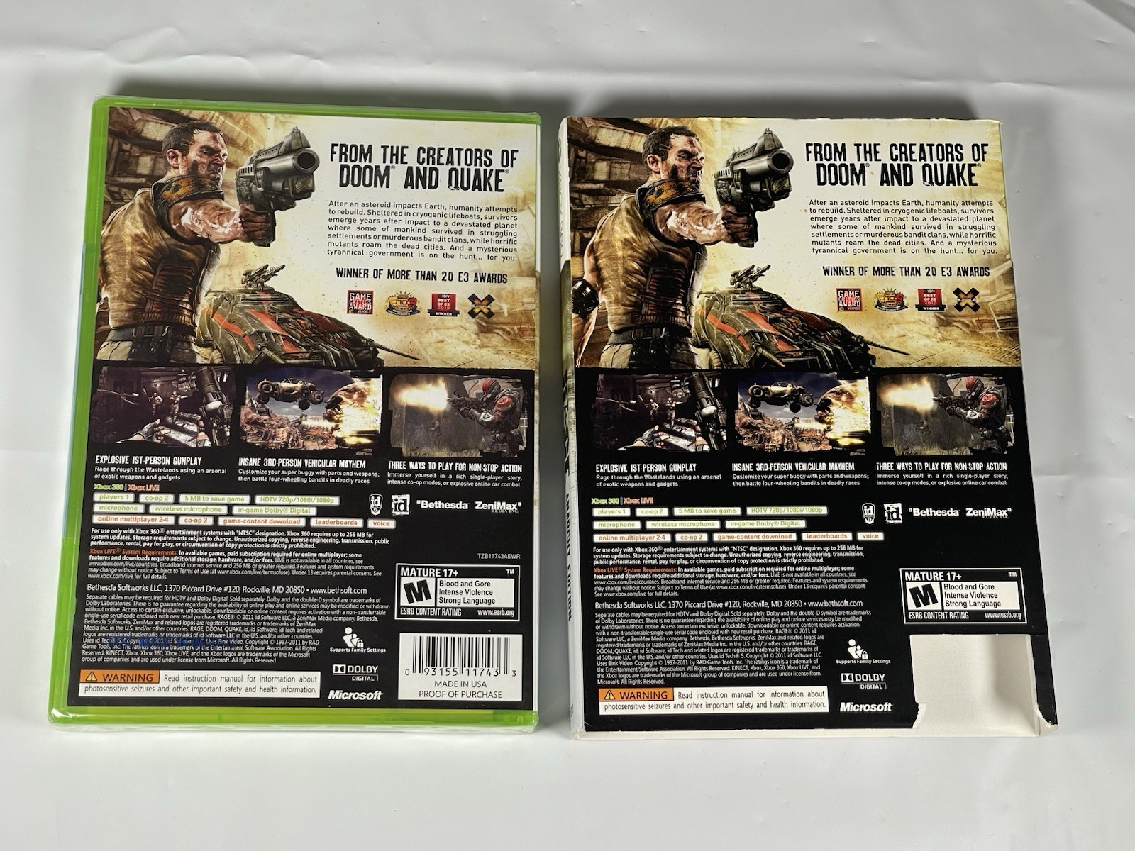 Rage Anarchy Edition (Microsoft Xbox 360) New