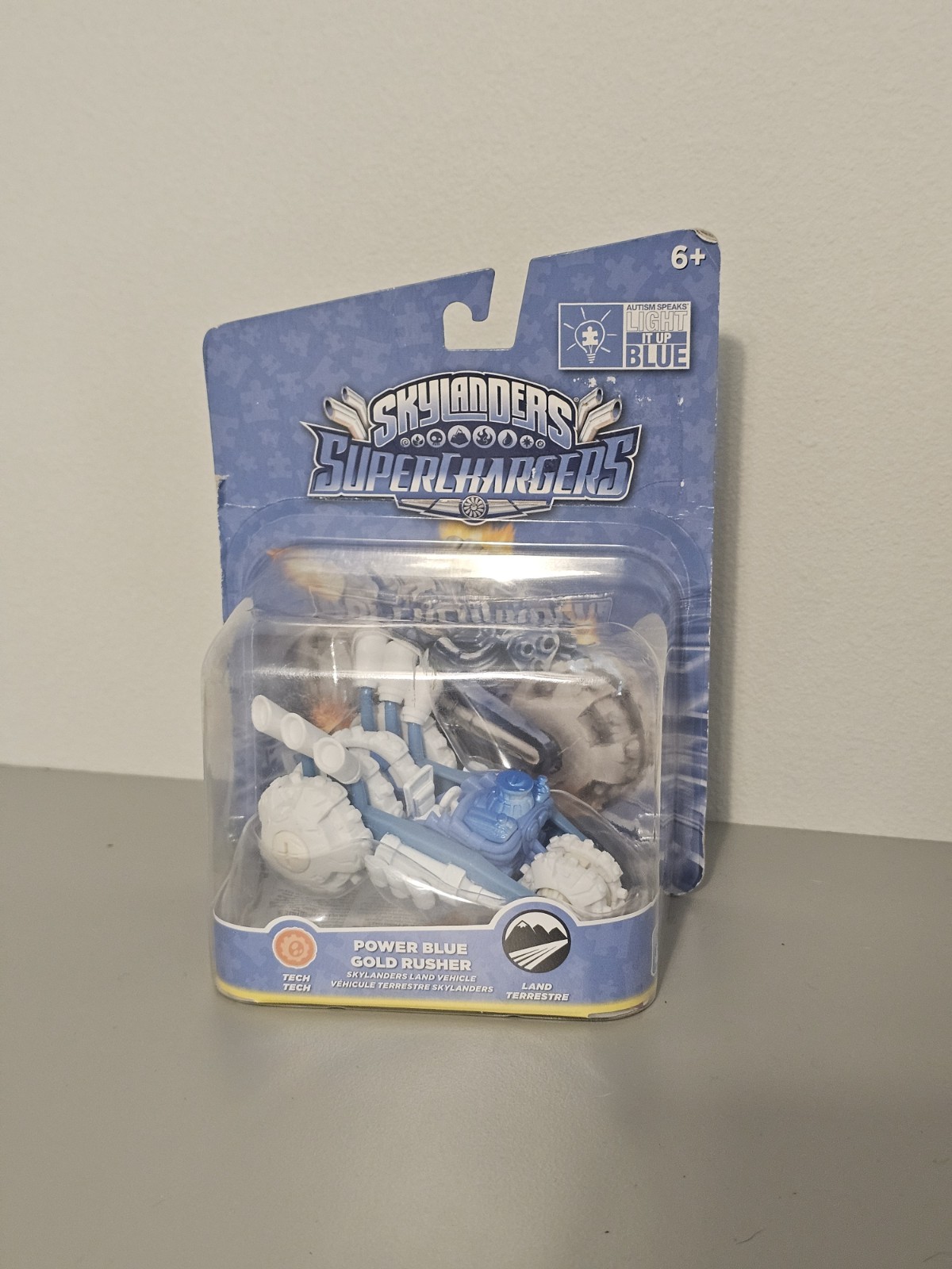 Skylanders Superchargers Gold Rusher Power Blue Vehicle FACTORY SEALED NEW