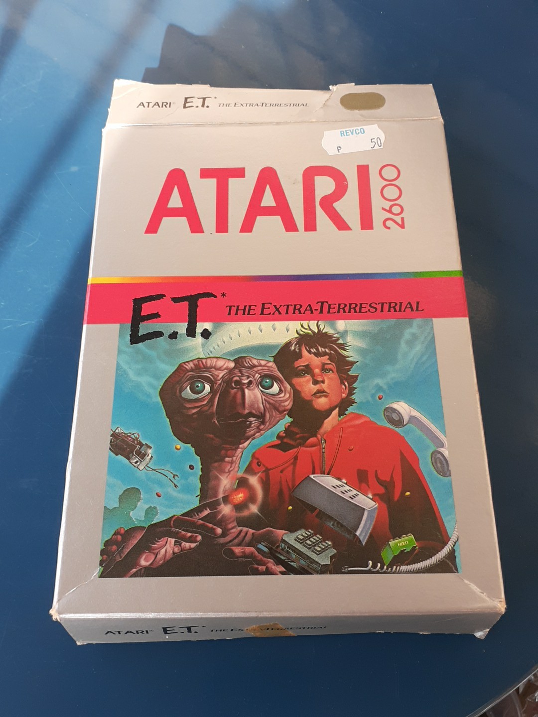 E.T. The Extra-Terrestrial Atari 2600 1982 Vintage in Box W/Manual & Tips