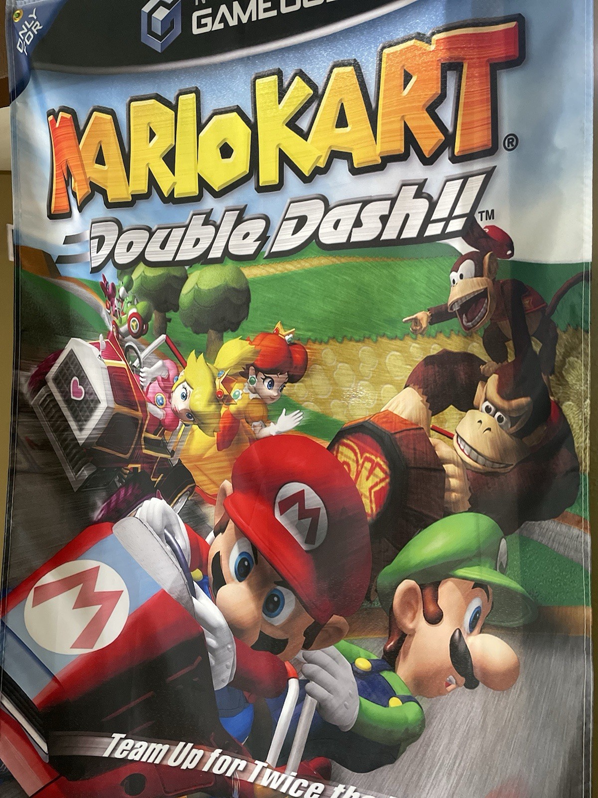 Mario Kart Double Dash 5ft Flag Nintendo Gamecube 2003 Banner Poster
