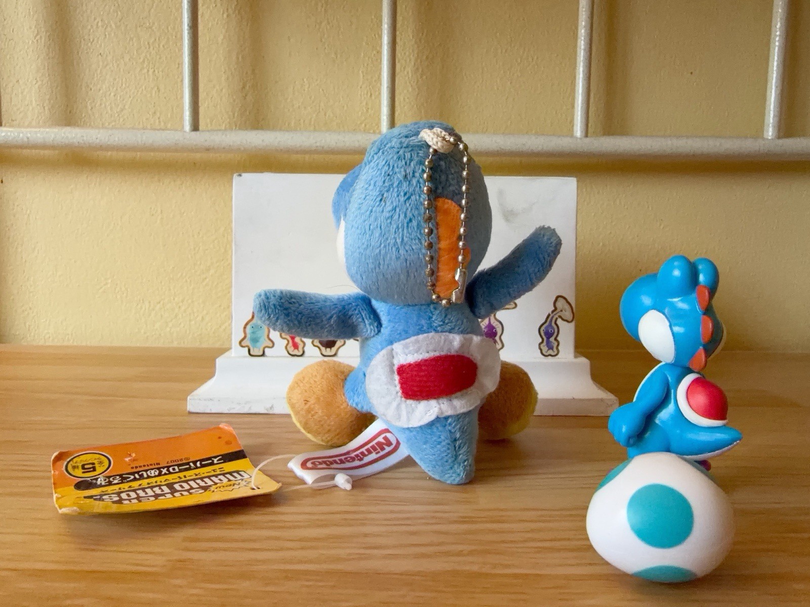 Rare Nintendo New Mario Bros. Blue Yoshi Plush 2007 & JAKKS Pacific Yoshi & Egg