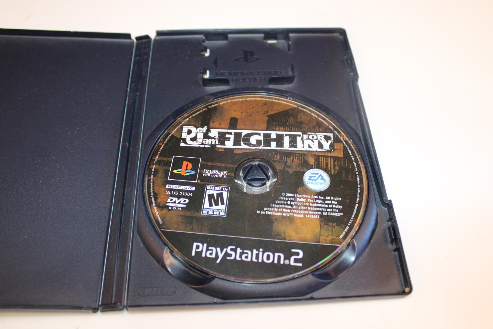 Def Jam: Fight for NY (Sony PlayStation 2, 2004) Case+CD (No Manual)
