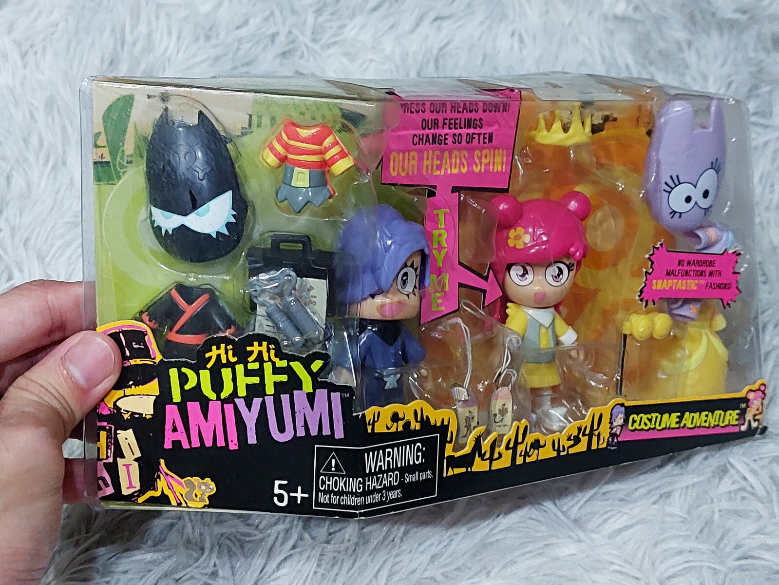 Hi Hi Puffy AmiYumi Costume Adventure Action Figure Playset Mattel 2005 3.2in