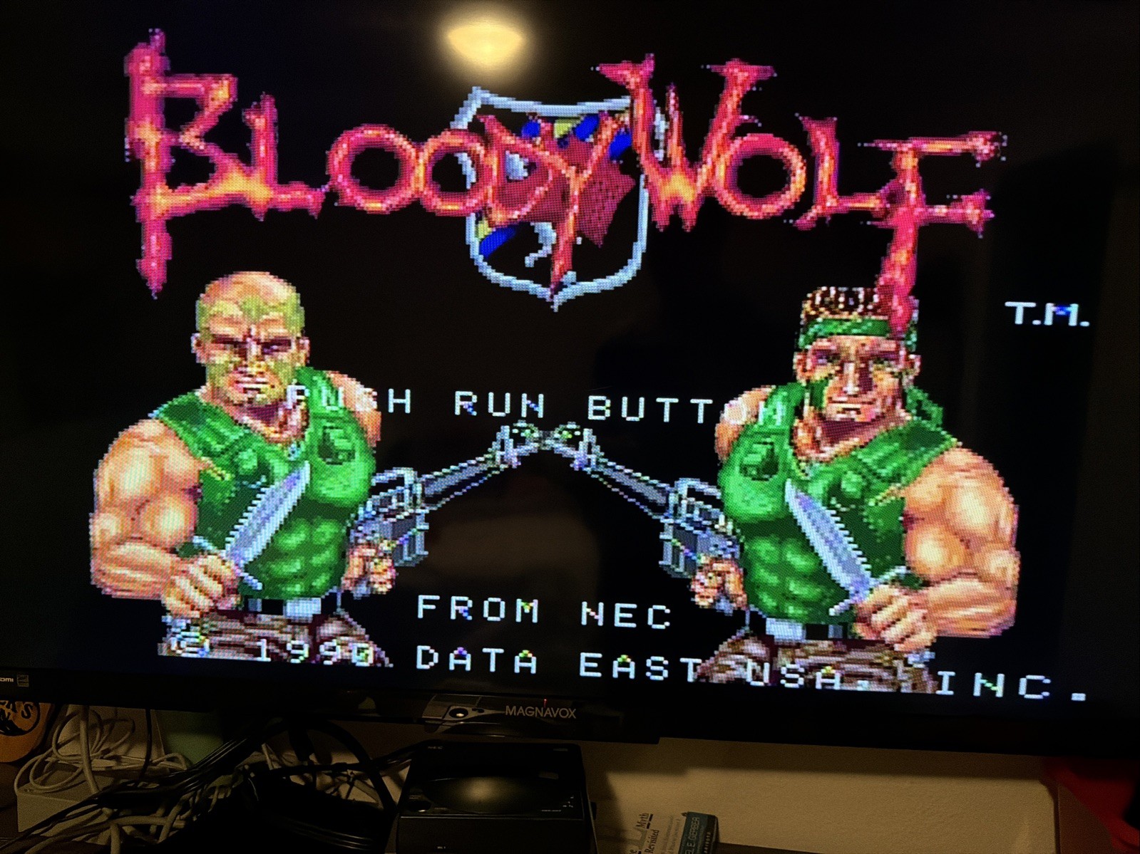 Bloody Wolf (TurboGrafx-16, 1990) HuCard w/ Manual Tested