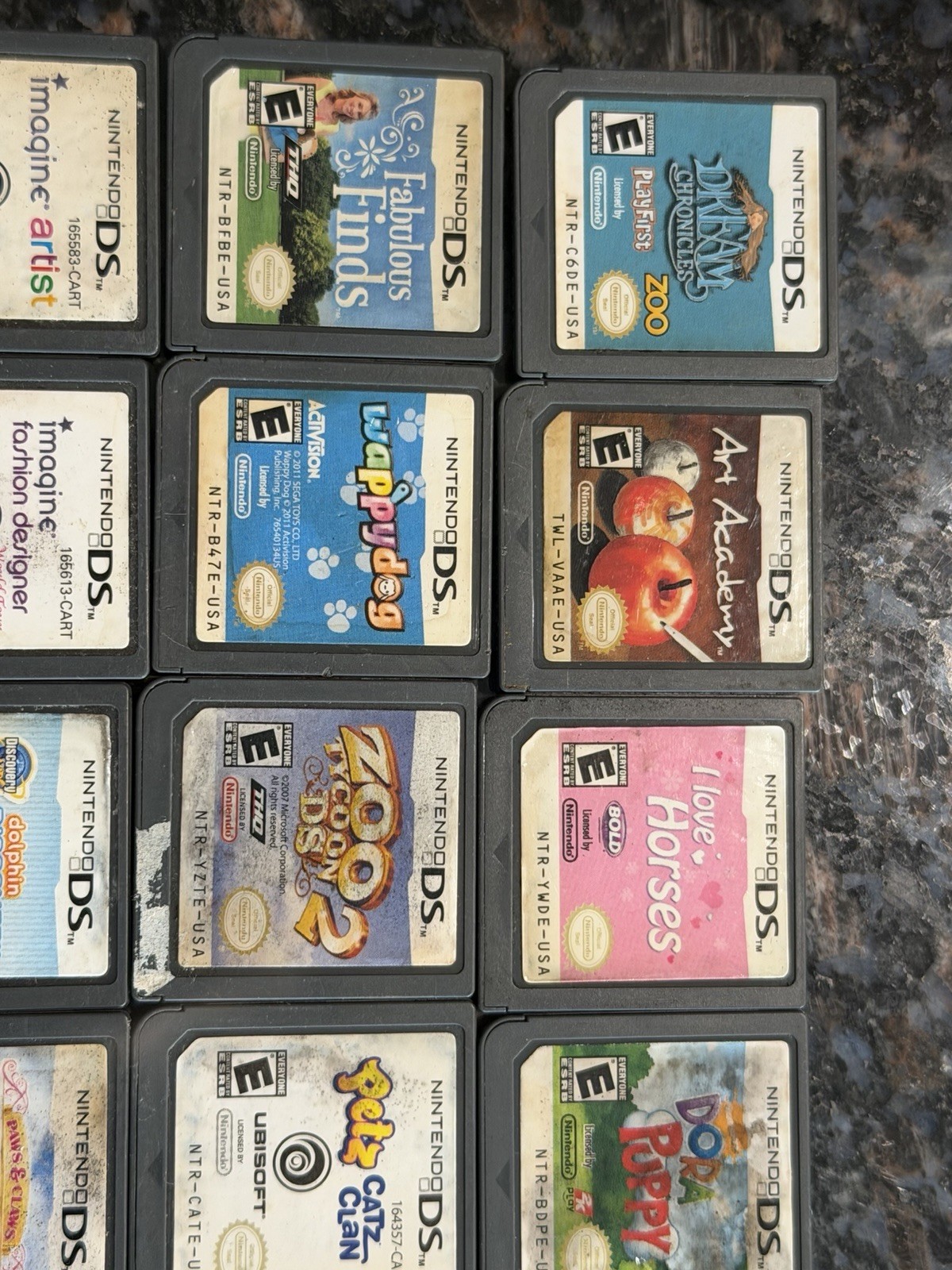 Lot of 34 Nintendo DS/ 3DS Gameboy Advance Video Games Cartridges Only